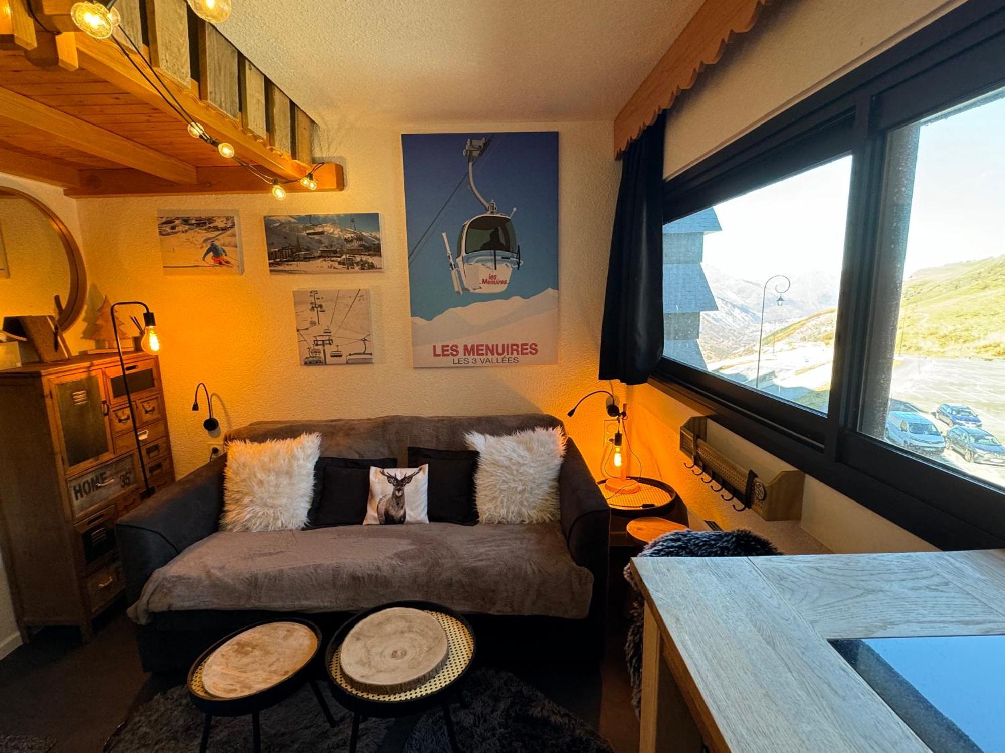 Les Menuires Centre! Chaleureux Studio Sur Les Pistes! Saint-Martin-de-Belleville Dış mekan fotoğraf